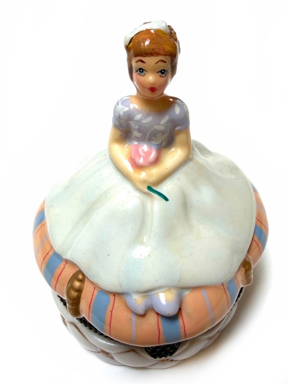 Vintage Figurine Trinket Box
